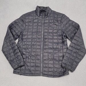 The North Face Jacket Mens Medium Gray ThermoBall Eco Quilted Insulated NF0A3Y3N